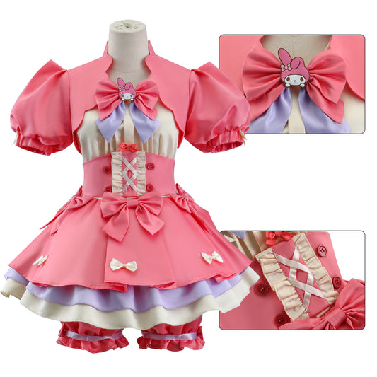 The fifth personality cosplay costume, Sanrio linkage Merlot, cheerleaders, cosplay costume, two-dimensional anime costume