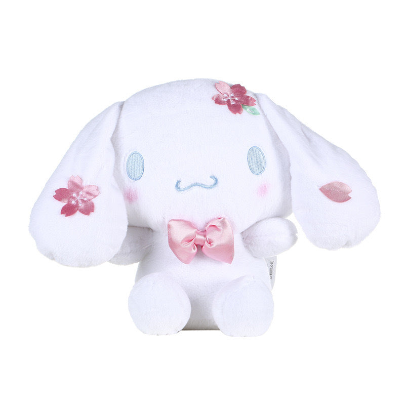 Sanrio Spring Cherry Blossom Kuromi & My Melody Plush Toy – Cinnamoroll Stuffed Doll Gift