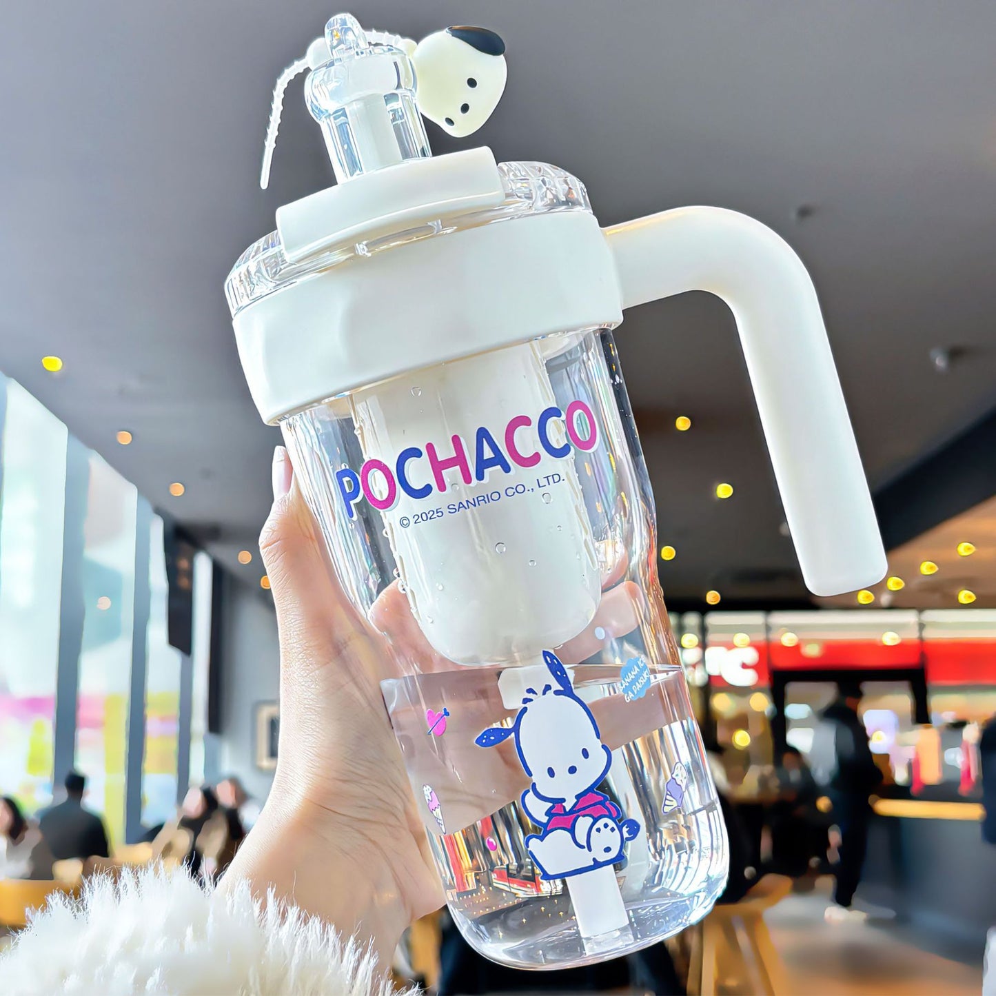 Sanrio 2025 Girls Ice Cup – Large Capacity Portable Straw Tumbler, Cute Cartoon Design