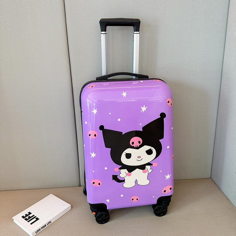 Sanrio Kids Trolley Suitcase 20 Inch – Cute Cartoon Cabin Luggage with Detachable Wheels