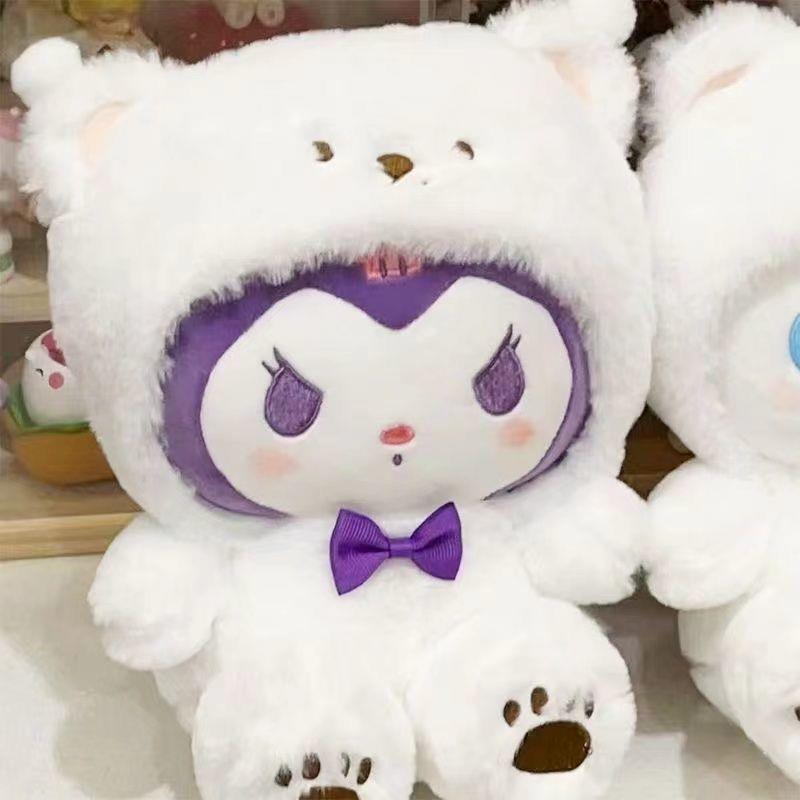 Sanrio Plush Gift Set — Cinnamoroll · Hello Kitty · Kuromi · Patapat Cute Stuffed Animal Doll with Fairy Lights & Gift Bag | 25cm Soft Kawaii Plush Toy for Girls Birthday & Celebration Gifts 🎀
