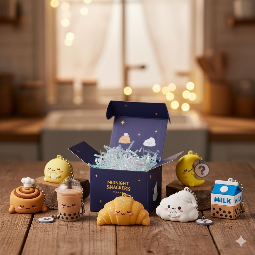 3D Silicone Blind Box Keychain - Fused Skull Series Designer Toy - 3D Figurine Bag Charm - Random Mystery Box Surprise