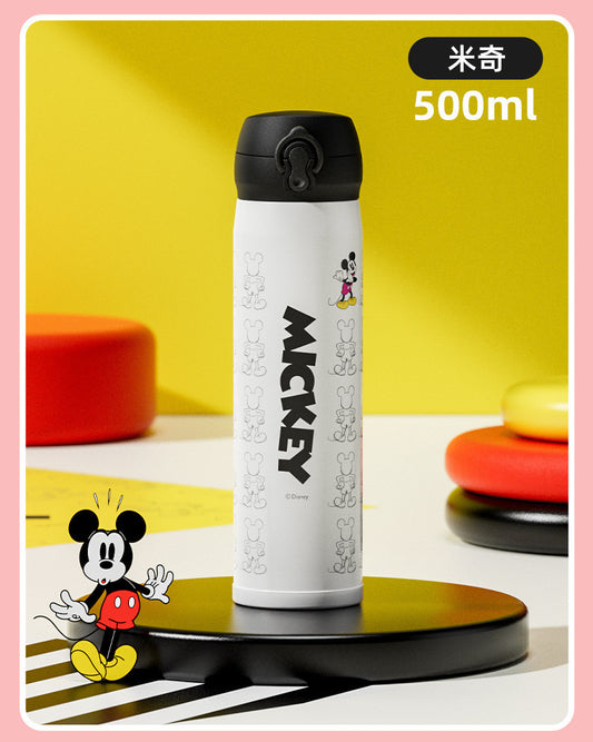 Children's 316 Stainless Steel Insulated Drinking Cup - High-Quality, Pop-Up Lid, Large Capacity, Stylish, Thermal Water Bottle for Students