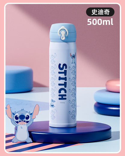 Children's 316 Stainless Steel Insulated Drinking Cup - High-Quality, Pop-Up Lid, Large Capacity, Stylish, Thermal Water Bottle for Students
