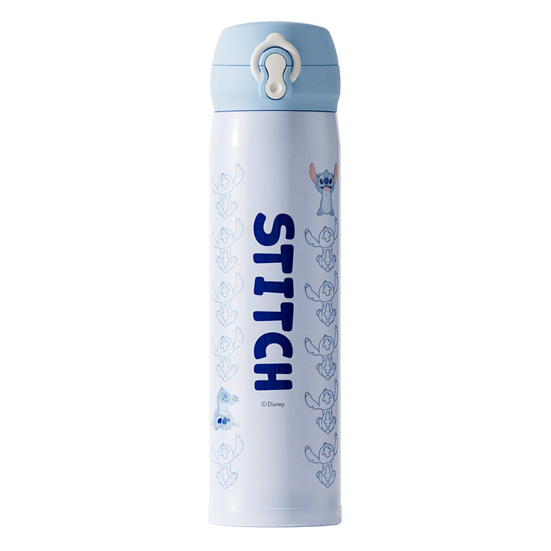 Children's 316 Stainless Steel Insulated Drinking Cup - High-Quality, Pop-Up Lid, Large Capacity, Stylish, Thermal Water Bottle for Students