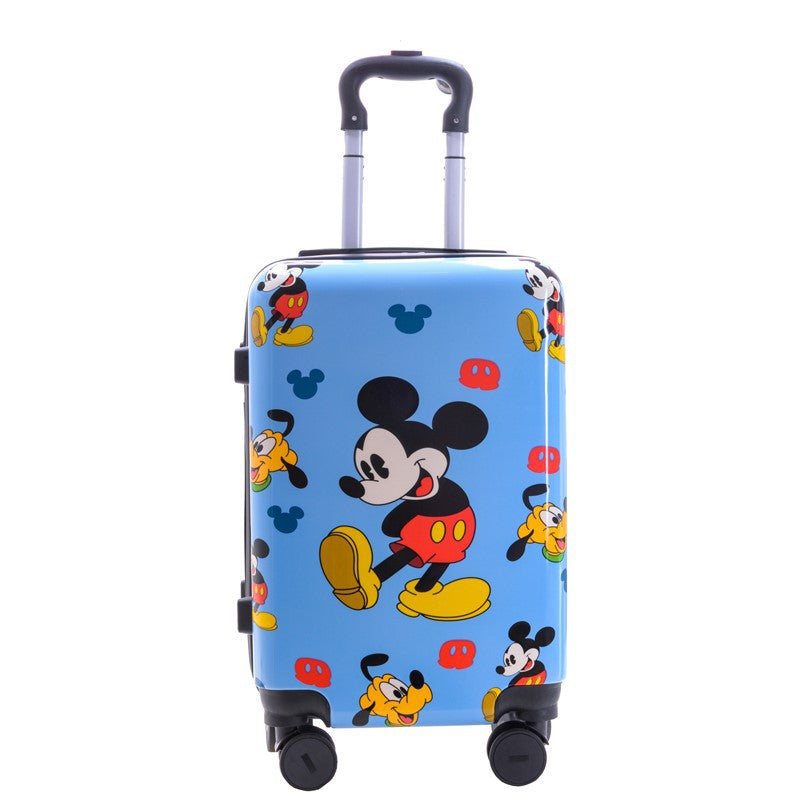 Children’s Cartoon Carry-On Luggage – Expandable, 360° Silent Wheels, Waterproof & Durable (Hello Kitty, Stitch, Mickey, and More)