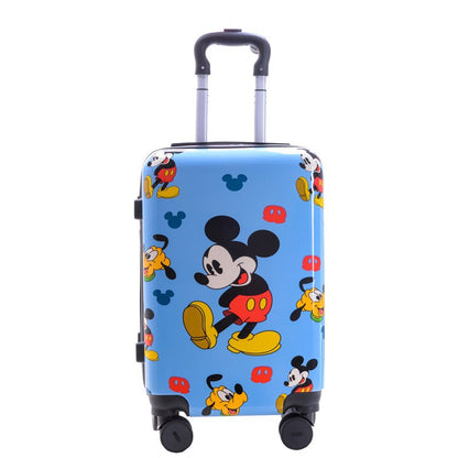 Children’s Cartoon Carry-On Luggage – Expandable, 360° Silent Wheels, Waterproof & Durable (Hello Kitty, Stitch, Mickey, and More)