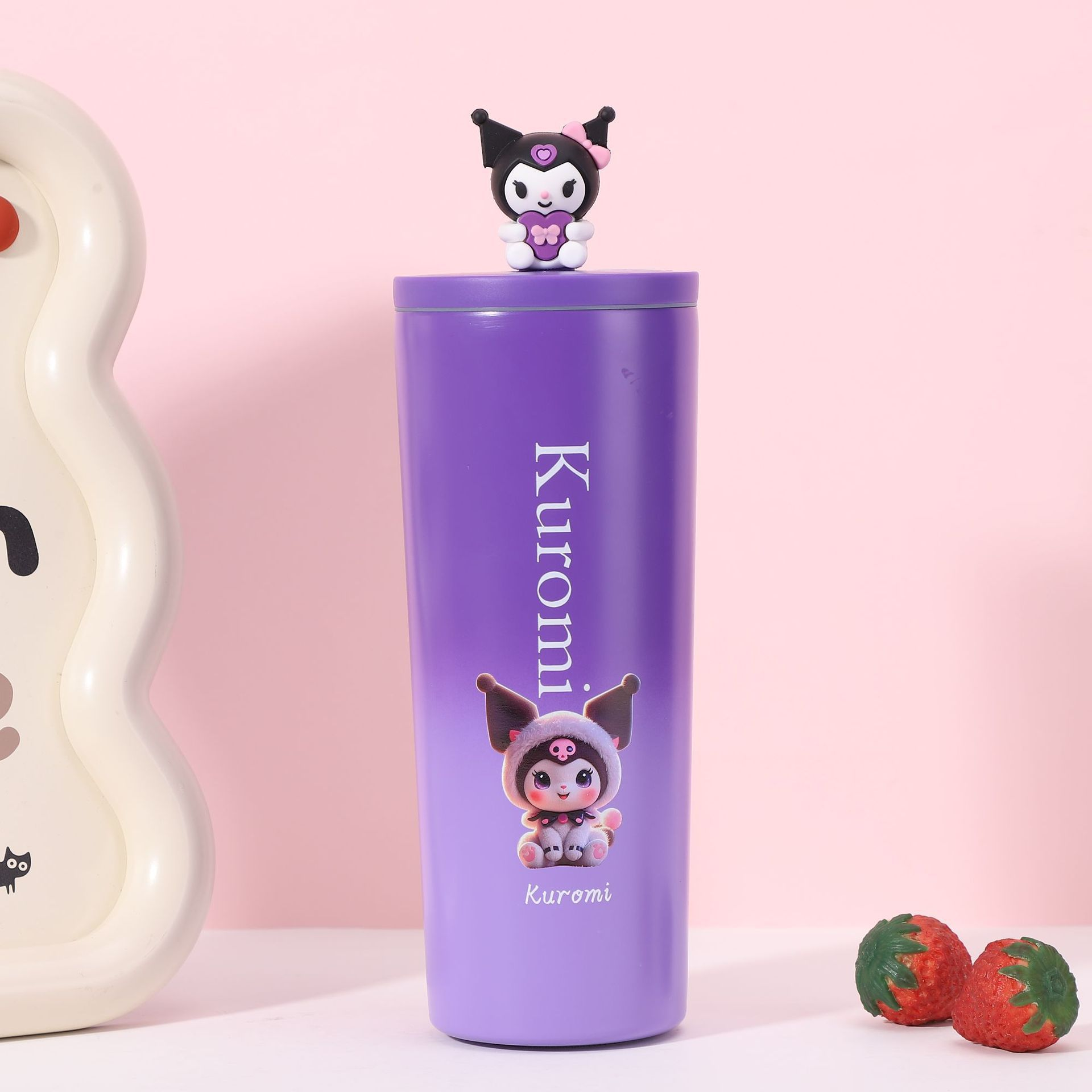 [Stizai] Multi-cartoon thermos cup cartoon large-capacity portable car straw water cup lightweight