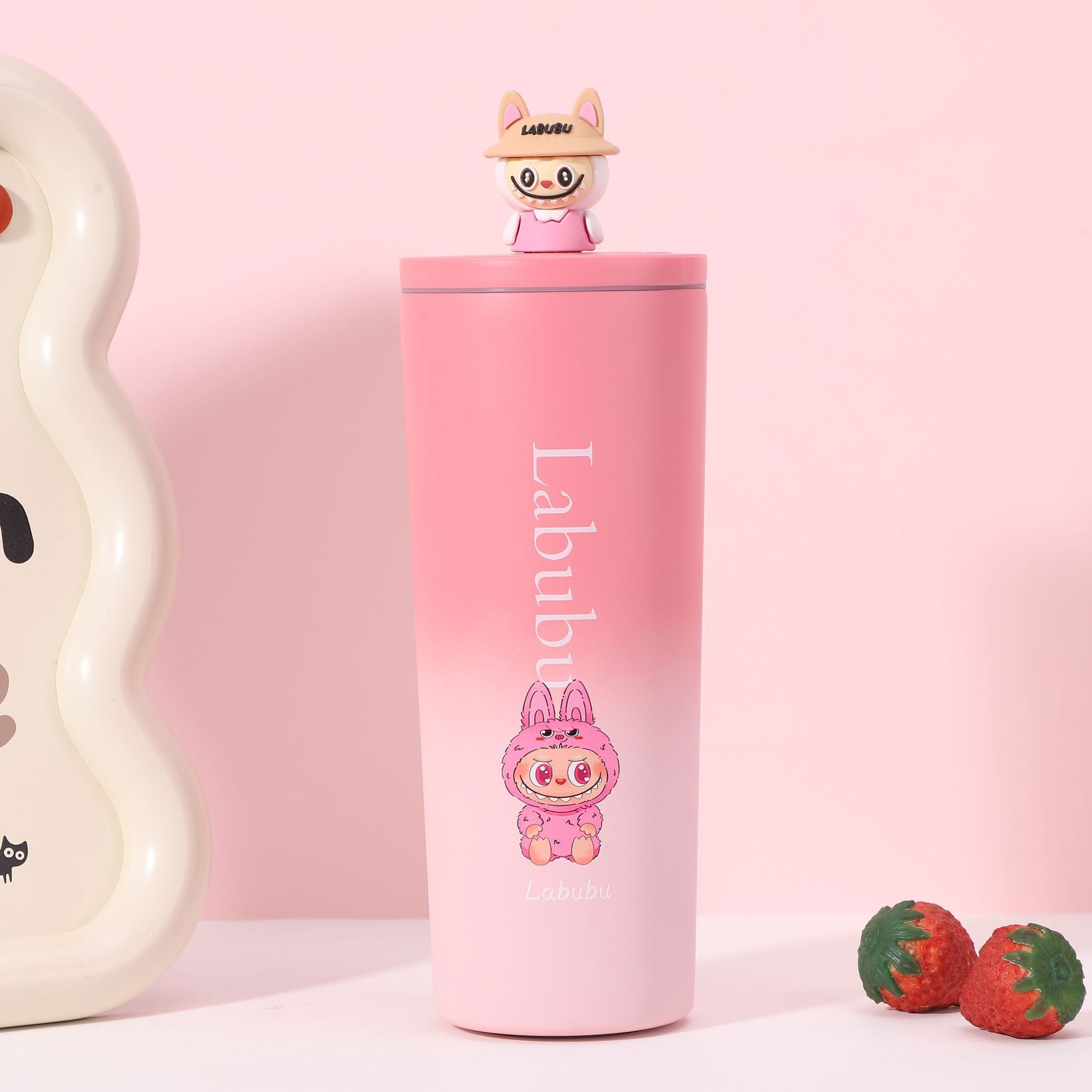 [Stizai] Multi-cartoon thermos cup cartoon large-capacity portable car straw water cup lightweight