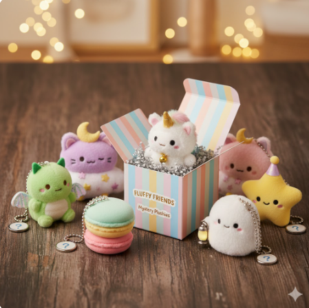 Blind Box Dolls - Adorable Series Designer Toys - 3D Figurine Accessories &amp; Charms - Random Mystery Box Surprise