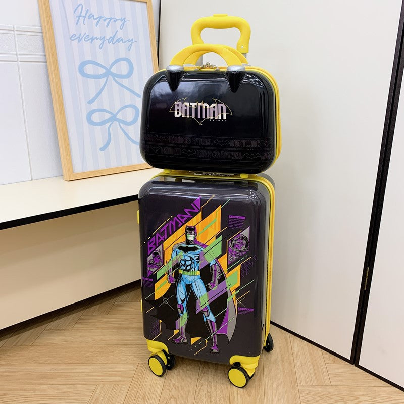 Children’s Cartoon Carry-On Luggage – Expandable, 360° Silent Wheels, Waterproof & Durable (Hello Kitty, Stitch, Mickey, and More)