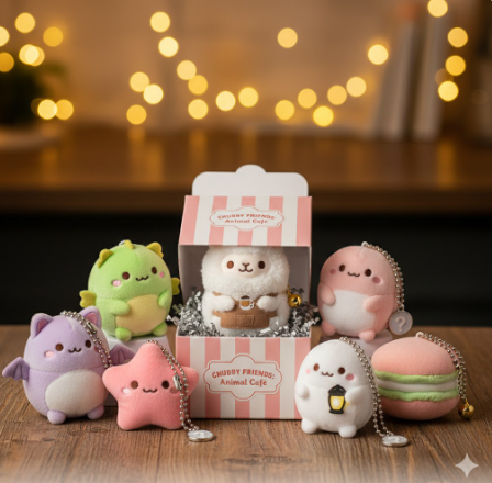 Blind Box Dolls - Adorable Series Designer Toys - 3D Figurine Accessories &amp; Charms - Random Mystery Box Surprise