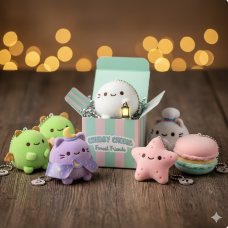 Blind Box Dolls - Adorable Series Designer Toys - 3D Figurine Accessories &amp; Charms - Random Mystery Box Surprise