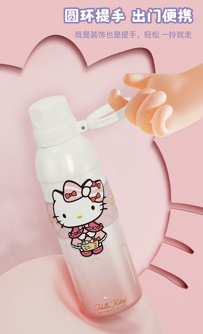 Vaso térmico Sanrio de 700 ml — Botella de agua Kuromi / Cinnamoroll / Oso Fresa con tapa de pajita