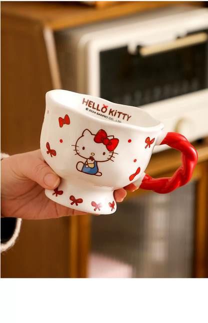 Taza de cerámica de doble capa inspirada en Sanrio Kawaii