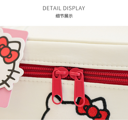 Sanrio Cute Cartoon Portable Makeup Bag Large Capacity Travel Cosmetic Storage Handbag