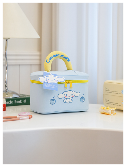 Sanrio Cute Cartoon Portable Makeup Bag Large Capacity Travel Cosmetic Storage Handbag
