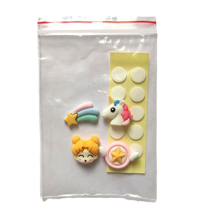 3D Cartoon Resin Doll Stickers – Cute DIY Accessories for Water Cups, Girls Stationery Decor