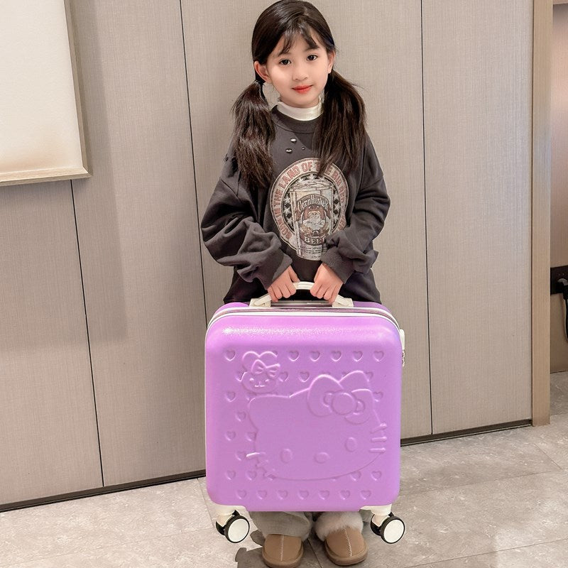 Sanrio Hello Kitty & Kuromi 20-Inch Children's Cartoon Trolley Suitcase – Cute Check-In Luggage
