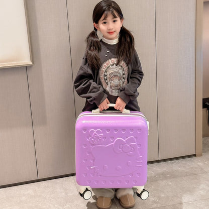 Sanrio Hello Kitty & Kuromi 20-Inch Children's Cartoon Trolley Suitcase – Cute Check-In Luggage