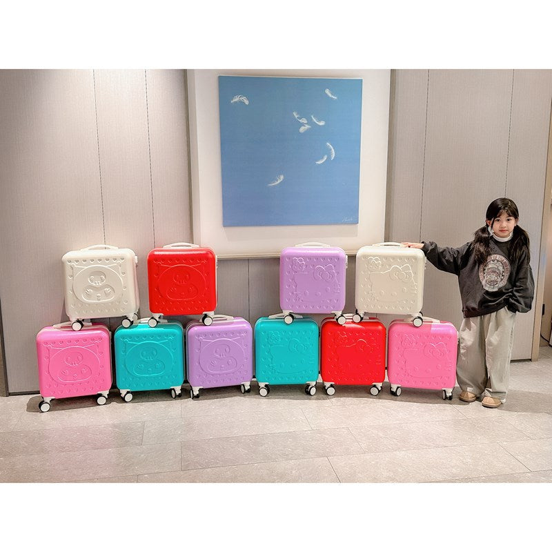 Sanrio Hello Kitty & Kuromi 20-Inch Children's Cartoon Trolley Suitcase – Cute Check-In Luggage