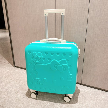Sanrio Hello Kitty & Kuromi 20-Inch Children's Cartoon Trolley Suitcase – Cute Check-In Luggage