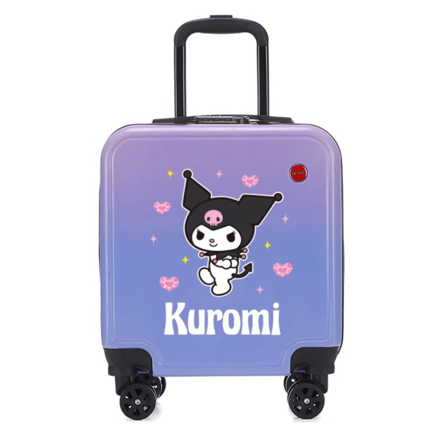 Sanrio Children's Cartoon Trolley Suitcase – Spinner Wheels, Combination Lock, Carry-On Boarding Case for Students