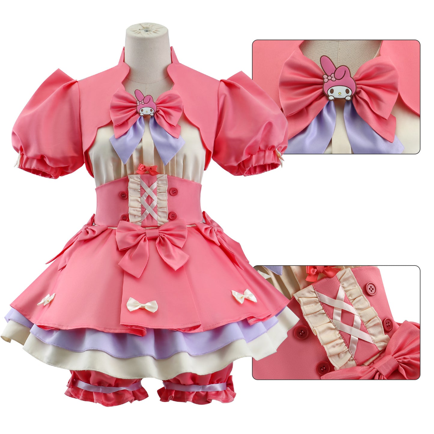 The fifth personality cosplay costume, Sanrio linkage Merlot, cheerleaders, cosplay costume, two-dimensional anime costume