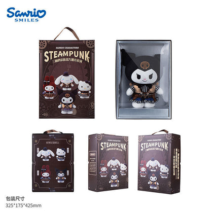 Genuine Sanrio Steampunk Plush Doll – Kuromi, Cinnamoroll & My Melody Collectible Stuffed Toy