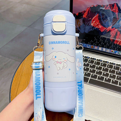 Insulated 316 Stainless Steel Cup – Double-Drink Lock Portable Straw Sports Cup