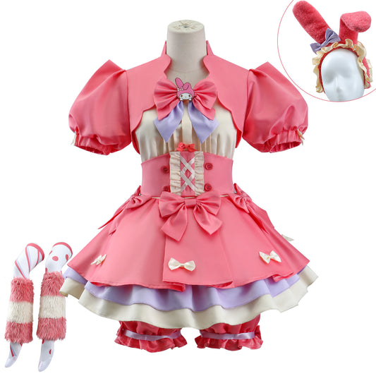 The fifth personality cosplay costume, Sanrio linkage Merlot, cheerleaders, cosplay costume, two-dimensional anime costume