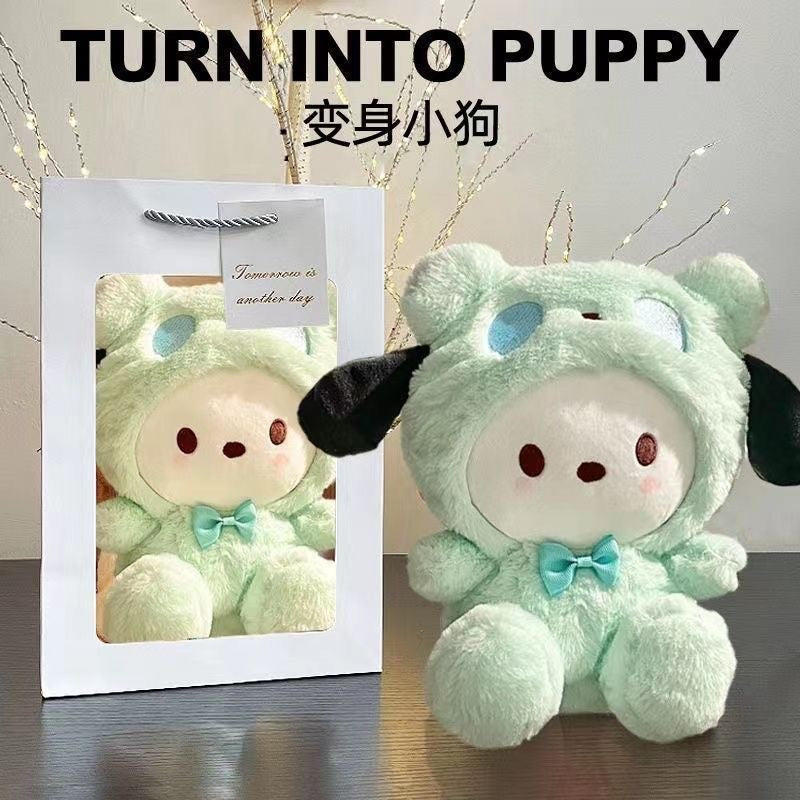 Sanrio Plush Gift Set — Cinnamoroll · Hello Kitty · Kuromi · Patapat Cute Stuffed Animal Doll with Fairy Lights & Gift Bag | 25cm Soft Kawaii Plush Toy for Girls Birthday & Celebration Gifts 🎀
