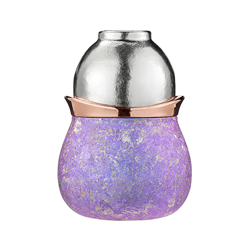 Pure titanium gourd teapot set tea water separation tea making portable tea set outdoor men's and women's high-end light luxury gift box