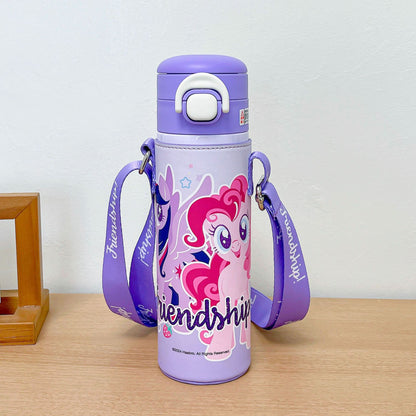 My Little Pony Leather Case Double Drink Thermos Cup Portable Cup Double Drink High Value Cute Lock Pop Cap Drinking Cup