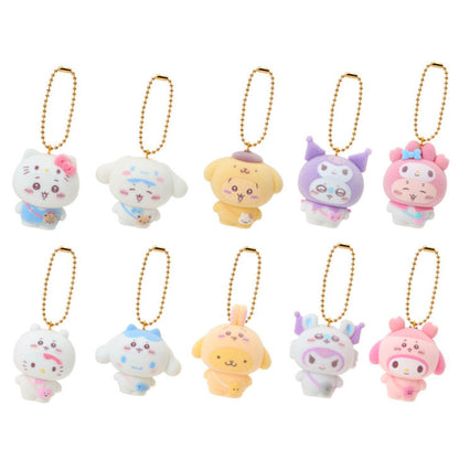 Genuine Japanese Sanrio Hello Kitty Plush Keychain – Strawberry Series Collectible Ornament