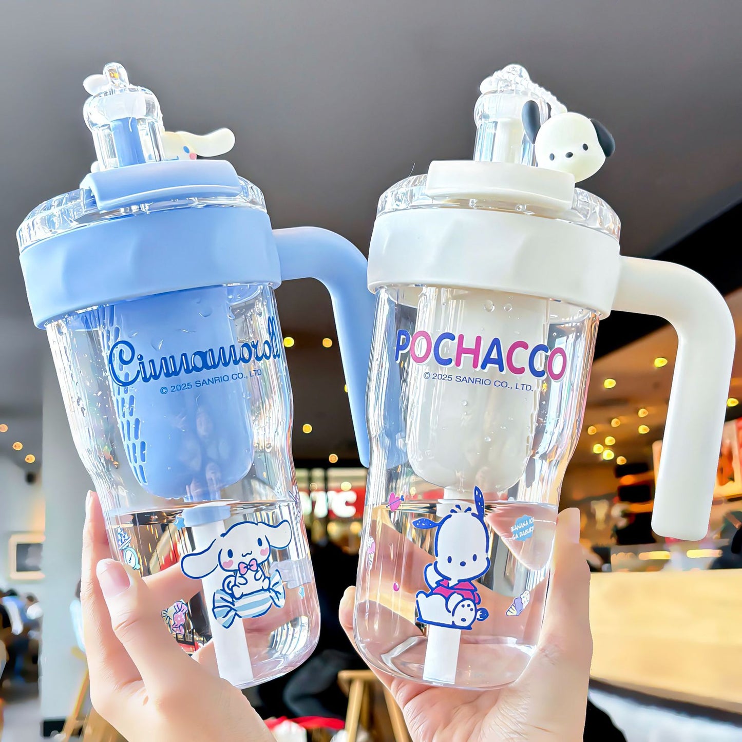 Sanrio 2025 Girls Ice Cup – Large Capacity Portable Straw Tumbler, Cute Cartoon Design