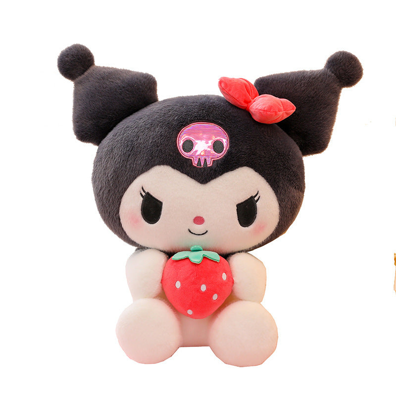 Sanrio Kuromi & My Melody Plush Toy – Cute Stuffed Doll Pillow Gift for Girls & Kids