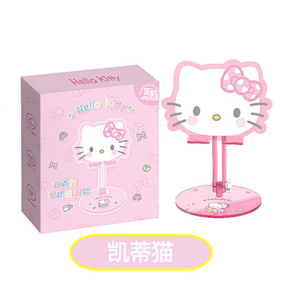 Sanrio Kuromi Foldable Phone Stand – Adjustable Desktop Holder, Telescopic Lazy Bracket