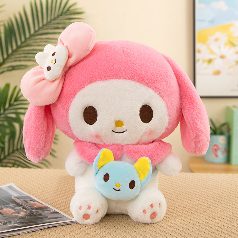 Sanrio Kuromi & My Melody Cinnamoroll Backpack Plush Toy – Cute Doll Gift for Girls