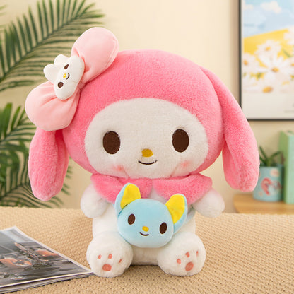 Sanrio Kuromi & My Melody Cinnamoroll Backpack Plush Toy – Cute Doll Gift for Girls
