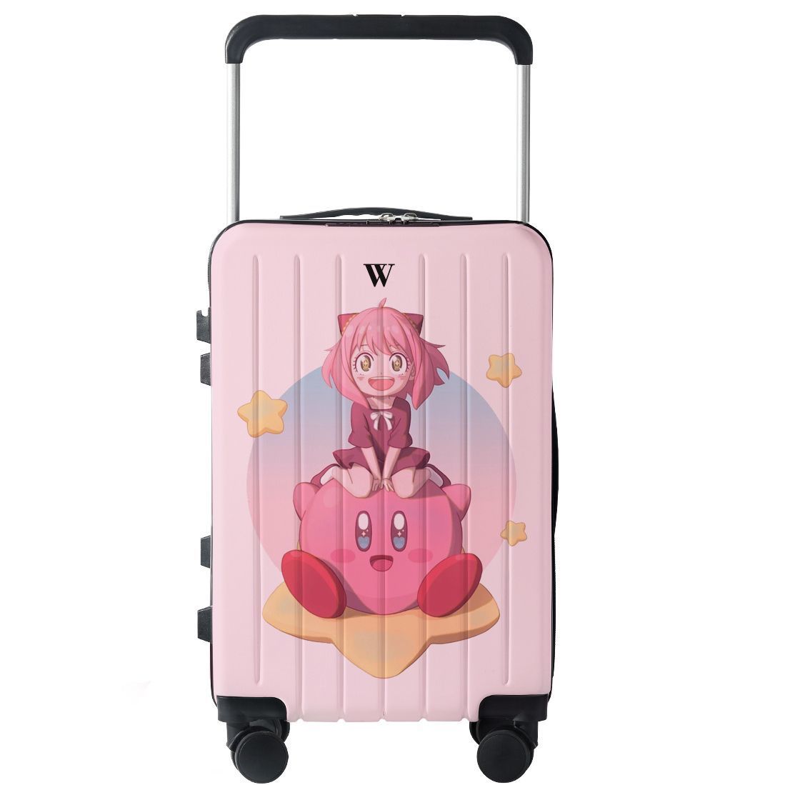 Sanrio Customized Wide-Body Trolley Suitcase – Cartoon Travel Luggage, Silent Universal Wheels, School & Travel