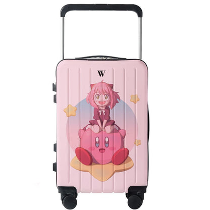 Sanrio Customized Wide-Body Trolley Suitcase – Cartoon Travel Luggage, Silent Universal Wheels, School & Travel