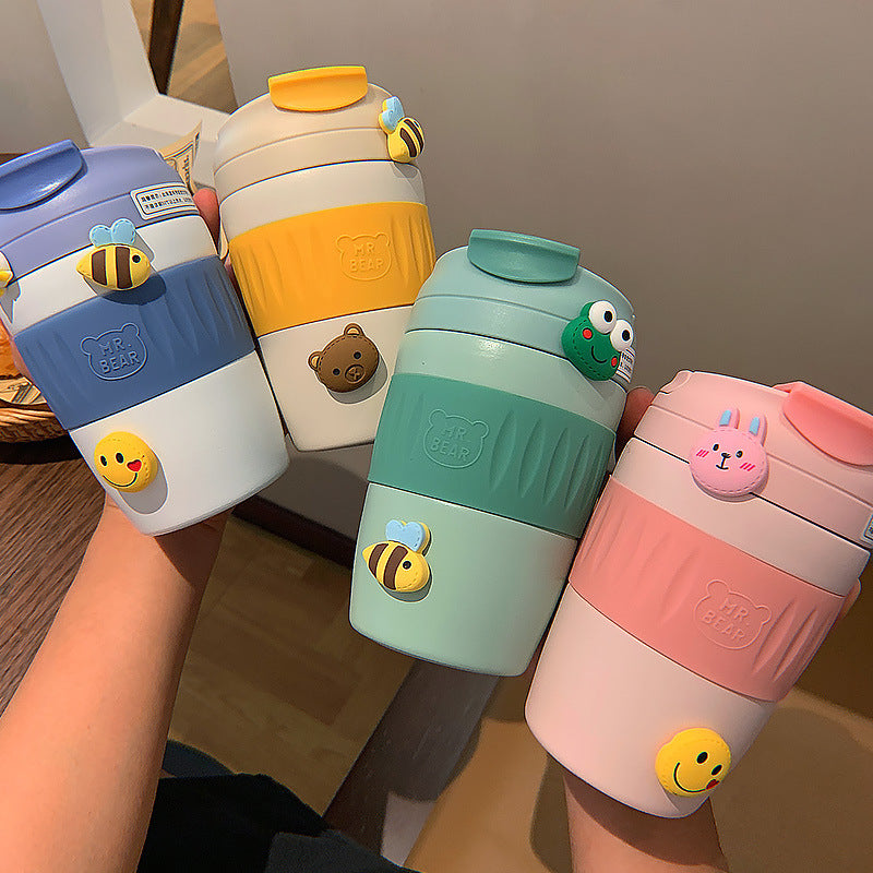 3D Cartoon Resin Doll Stickers – Cute DIY Accessories for Water Cups, Girls Stationery Decor