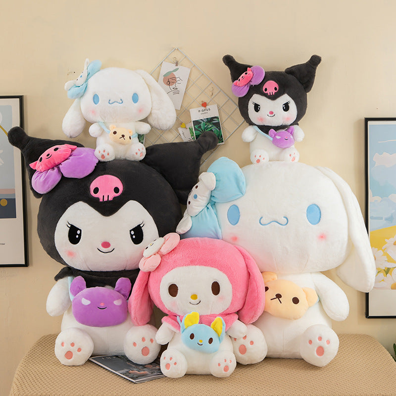 Sanrio Kuromi & My Melody Cinnamoroll Backpack Plush Toy – Cute Doll Gift for Girls