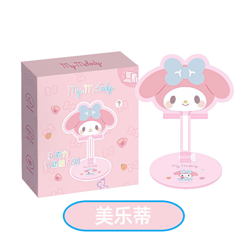 Sanrio Kuromi Foldable Phone Stand – Adjustable Desktop Holder, Telescopic Lazy Bracket