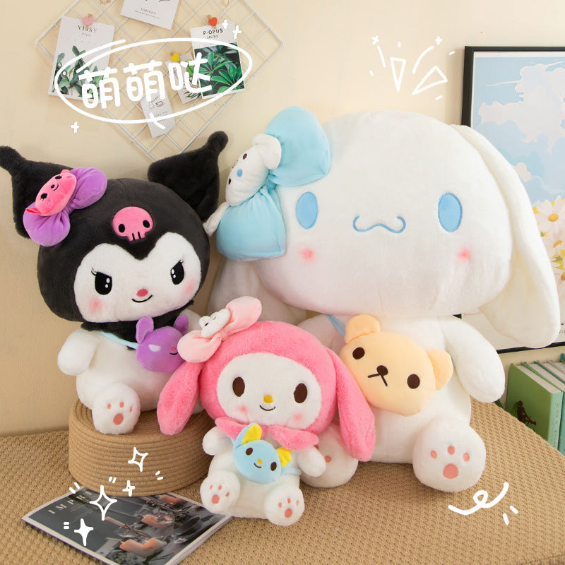 Sanrio Kuromi & My Melody Cinnamoroll Backpack Plush Toy – Cute Doll Gift for Girls