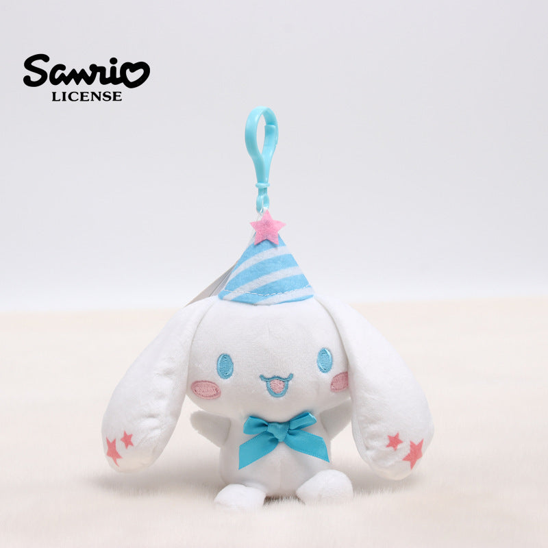 Sanrio Kuromi & My Melody Plush Pendant – Cute Anime Doll Keychain Ornament, KT Character Accessories