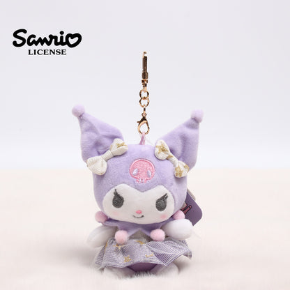 Sanrio Kuromi & My Melody Plush Pendant – Cute Anime Doll Keychain Ornament, KT Character Accessories