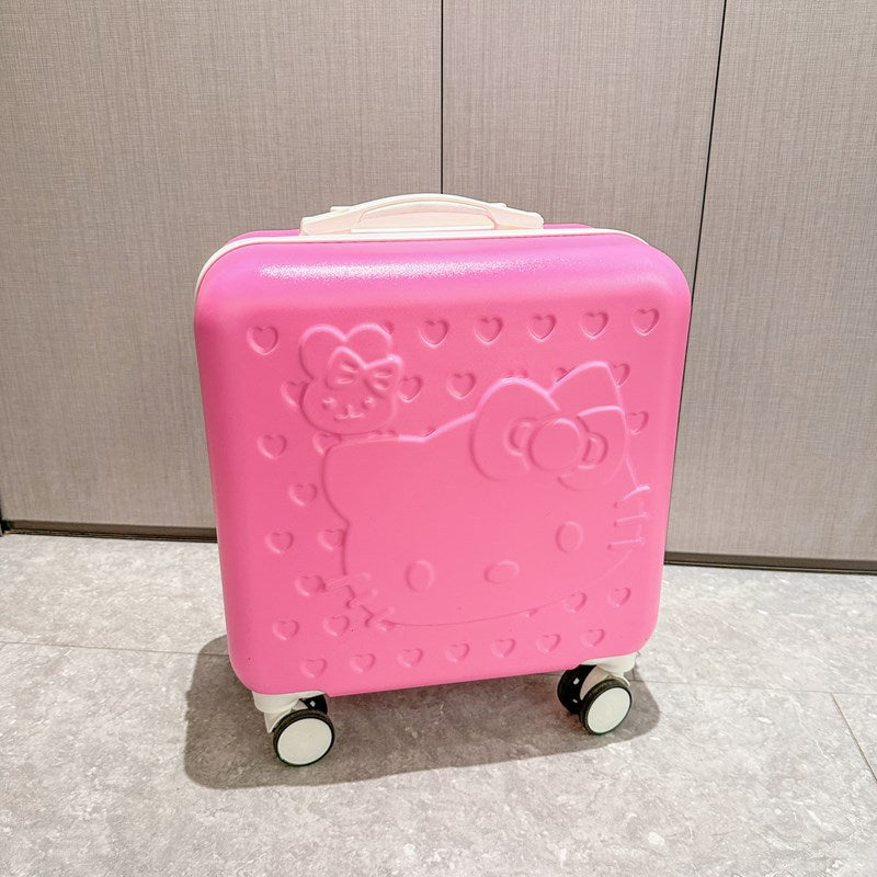 Sanrio Hello Kitty & Kuromi 20-Inch Children's Cartoon Trolley Suitcase – Cute Check-In Luggage
