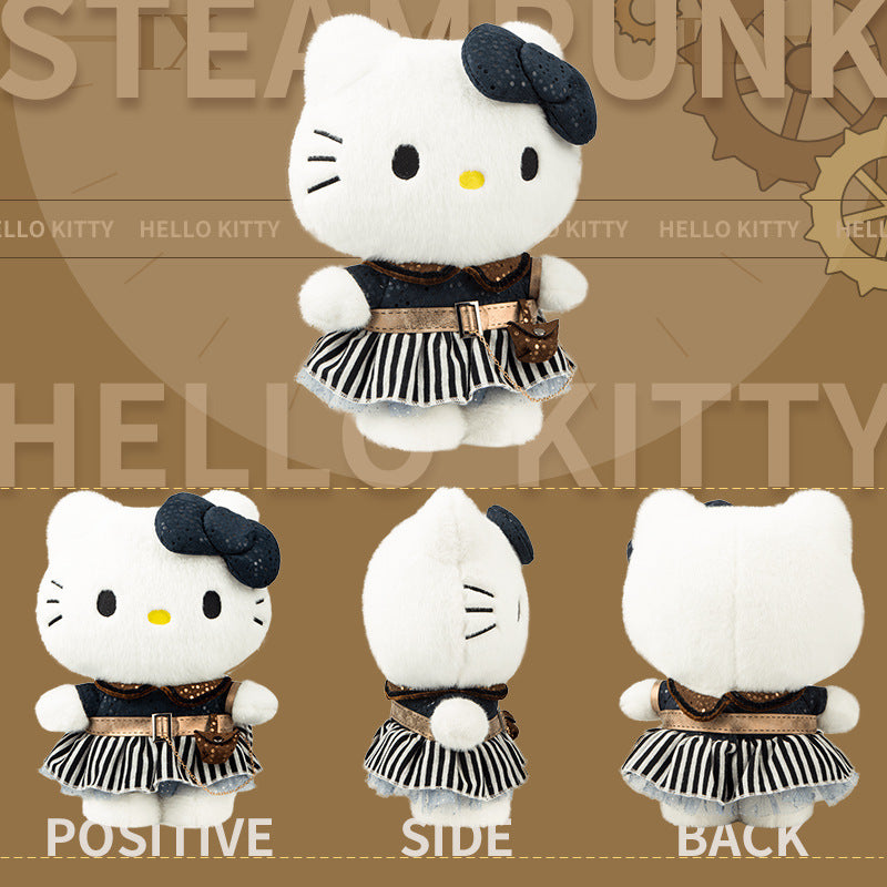 Genuine Sanrio Steampunk Plush Doll – Kuromi, Cinnamoroll & My Melody Collectible Stuffed Toy